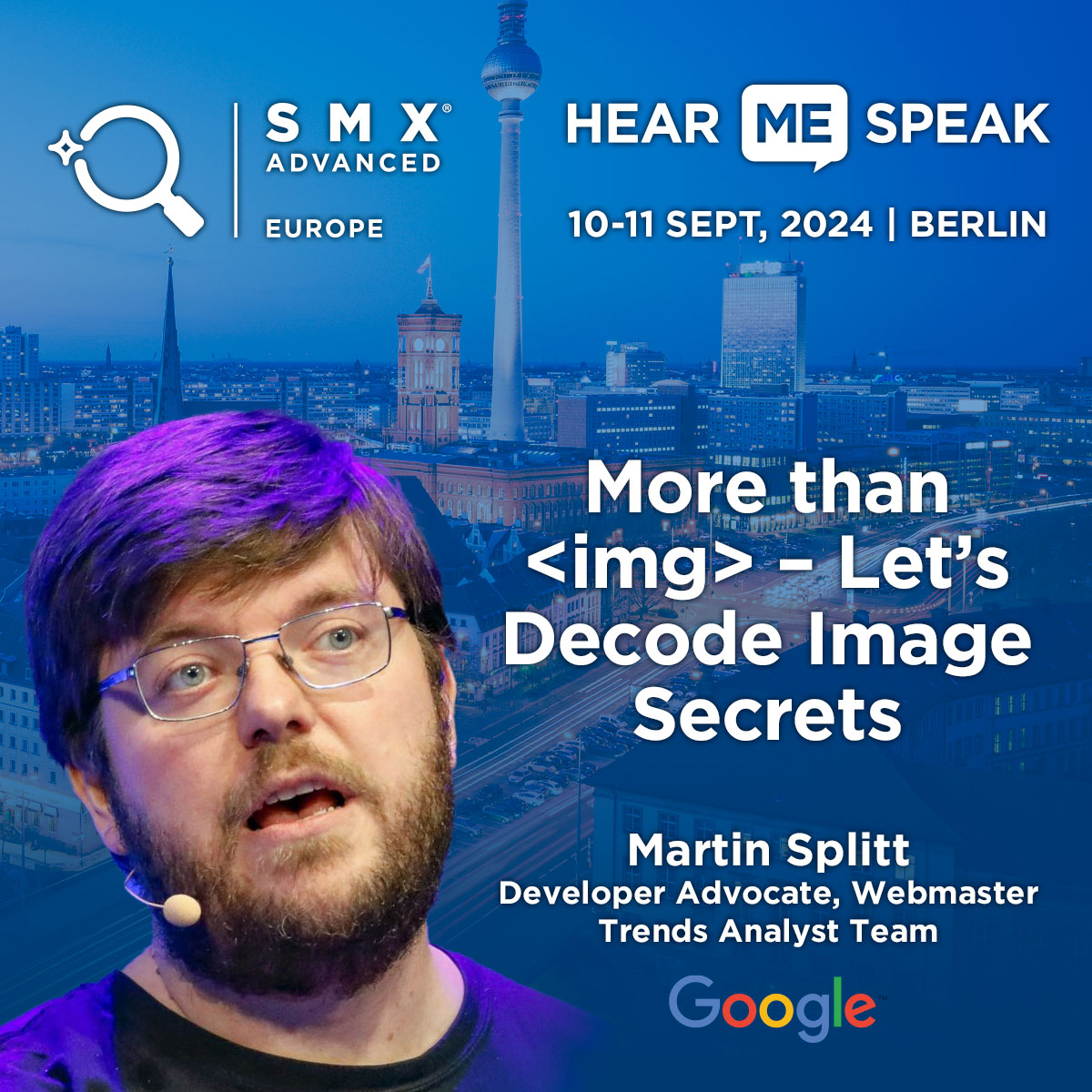 Martin will explore image compression, srcset usage, and JSON-LD for #GoogleSearch. You'll learn to optimize images for size, quality, and compatibility.

ow.ly/NtOV50SN3RP

#smxadvanced #SEO