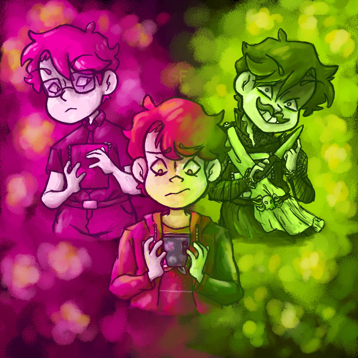 GalacticPrince8's tweet photo. 〰️📱〰️
~~~~~~~~~~~~~~~~~~~~~~~~~~~~~~~~~~~~~
#sanderssides #thomassanders #tssfanart #logansanders #remussanders #characterthomas #wtit https://t.co/4458LjuQrb