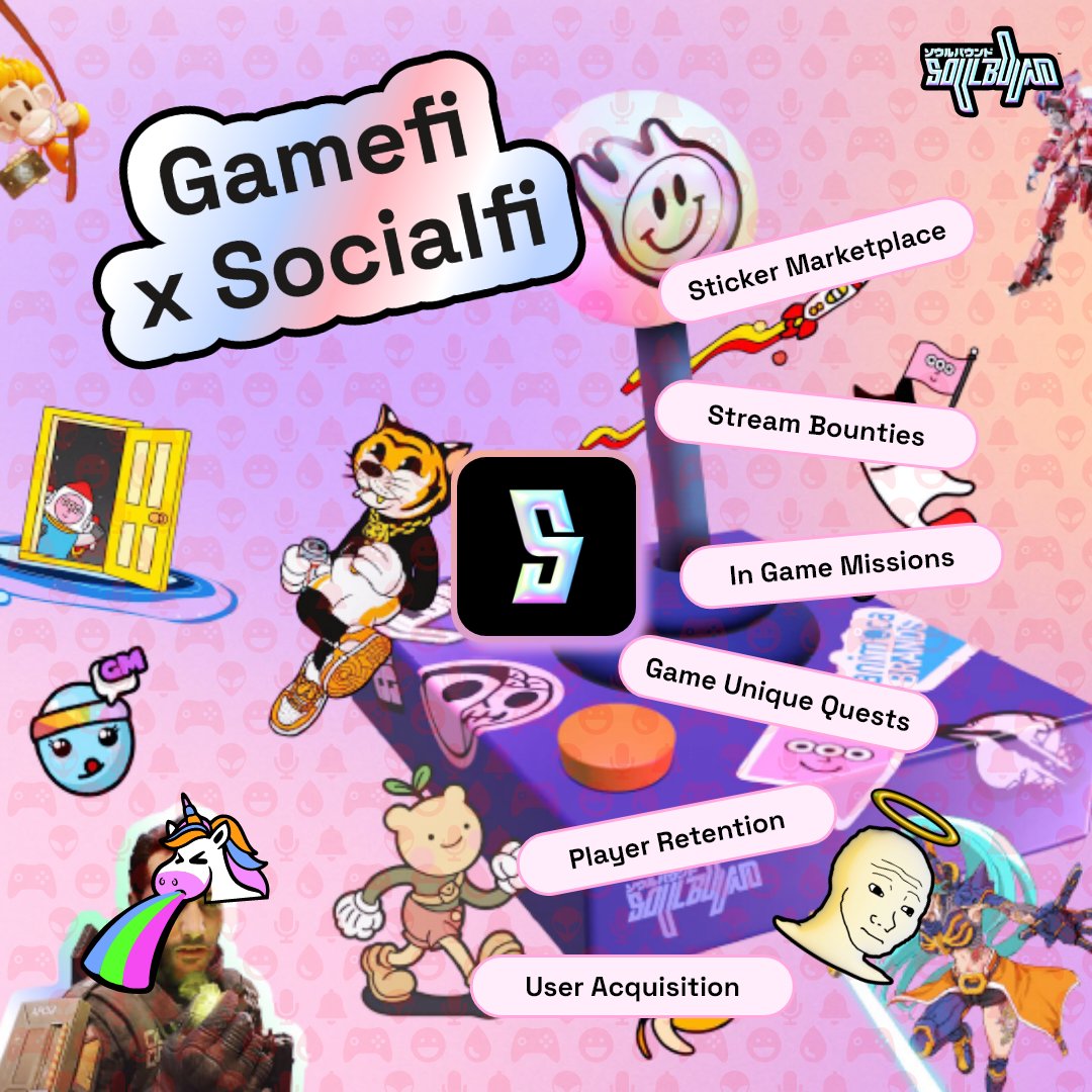 Soulbound_TV's tweet image. Soulbound is the ultimate gamified social platform! 

Soulbound supports creators 👇

◽️ Earn DRIP (will determine your airdrop!) 💧
◽️ Stream to Earn $$$$ 🫰🤑
◽️ Quest to Earn ⚔️
◽️ Game to Earn 🕹️

Get the picture. Earn! 

Join Soulbound 💥