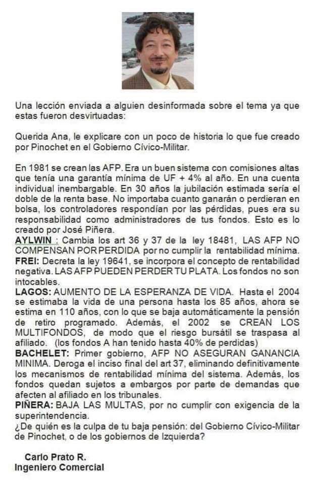 namegeorge's tweet photo. Dejen de tontear y bajen la esperanza de vida a 95 años y listo…. Lagos la aumentó a 110 años lo que hace que el monto mensual se reduzca. Todo lo demás es populismo. #valdiviacl lean la historia de las AFP y se darán cuenta quienes las jodieron. https://t.co/crVF2GyTTY