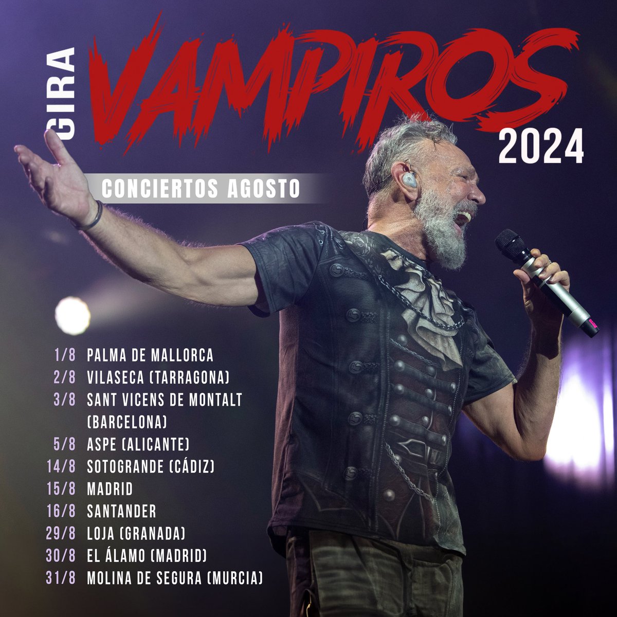 rafasanchez_ofi's tweet photo. Ya preparado para AGOSTO!!! Os comparto los sitios donde estaré en CONCIERTO.
✍🏼 Contarme dónde nos vemos en comentarios 👀 #osleo
#rafasanchez #launion #conciertos #conciertosAGOSTO #show #vampiros2024 #musicaendirecto #verano #bienvenidoAGOSTO #agosto https://t.co/UFQltIjPEw