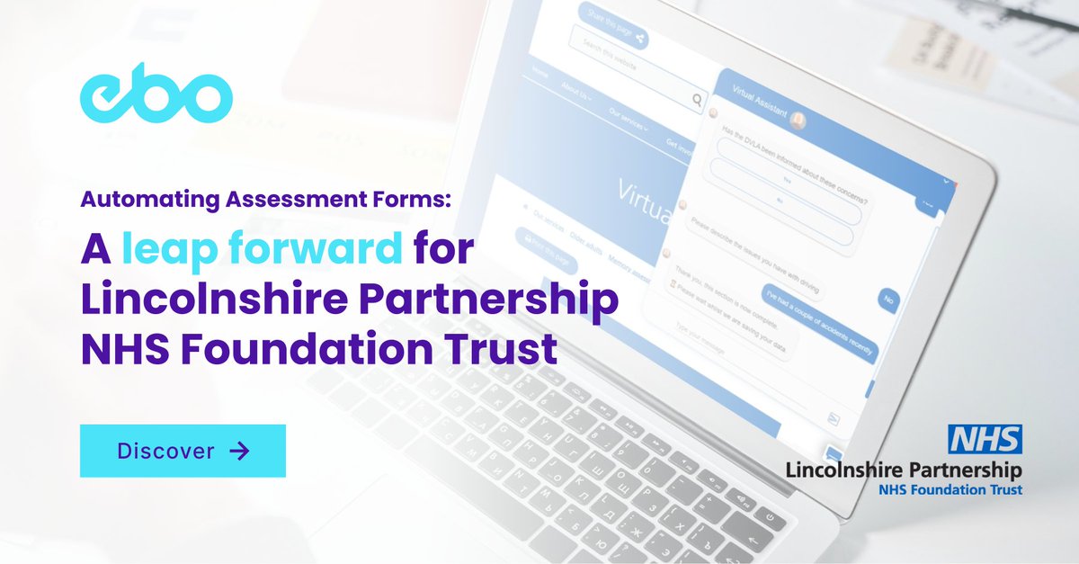 EBO (@ebo_ai) on Twitter photo In typical memory assessments, clinicians spend up to 75% of the time on background questions. 🗣 EBO’s Conversational AI handles these, freeing time for care and improving outcomes. Learn about our pilot with <a href="/LPFTNHS/">Lincolnshire Partnership NHS Foundation Trust</a> and <a href="/AccessHealthLG/">Access Health and Local Government</a> to automate assessments using #AI In typical memory assessments, clinicians spend up to 75% of the time on background questions. 🗣 EBO’s Conversational AI handles these, freeing time for care and improving outcomes. Learn about our pilot with <a href="/LPFTNHS/">Lincolnshire Partnership NHS Foundation Trust</a> and <a href="/AccessHealthLG/">Access Health and Local Government</a> to automate assessments using #AI