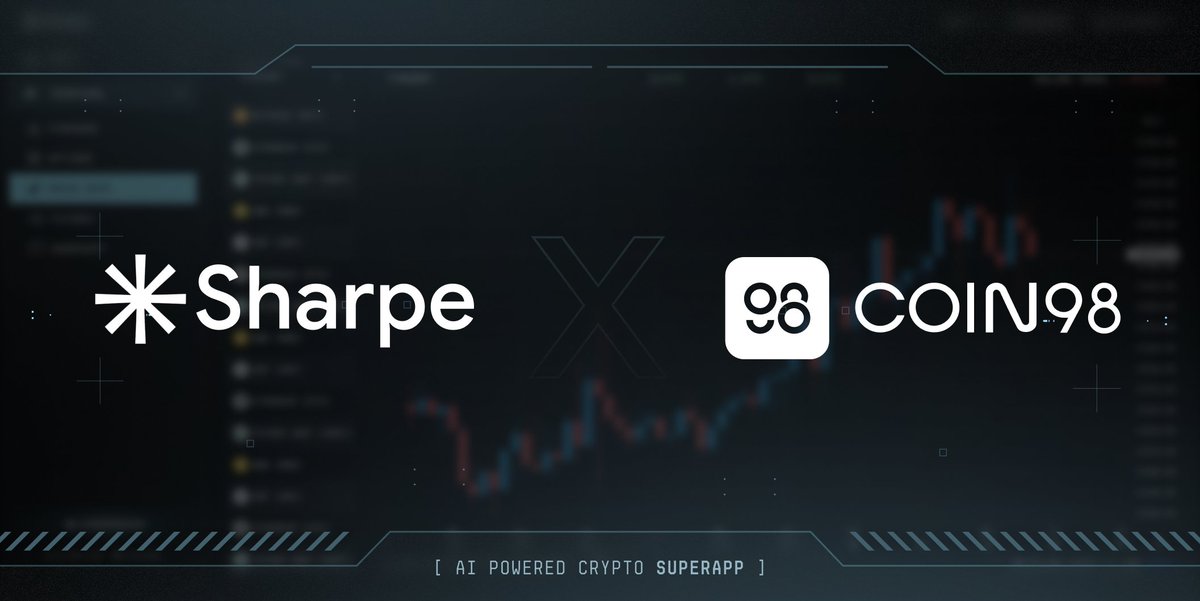 Sharpe AI x <a href="/coin98_wallet/">Coin98 Super Wallet</a>

Exciting News! Sharpe AI integrates <a href="/coin98_wallet/">Coin98 Super Wallet</a>, the leading multi-chain crypto wallet and DeFi gateway! Experience secure and effortless access to digital assets like never before!

Download #Coin98 and dive into the Sharpe AI today 👉