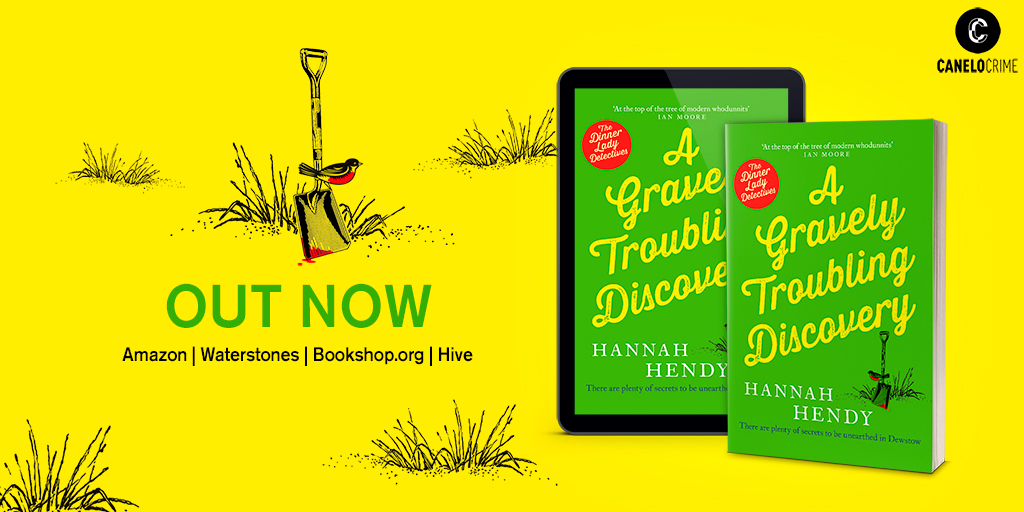 The Dinner Lady Detectives are back and there are plenty of secrets to be unearthed in Dewstow ...

Happy publication day, <a href="/HendyHannah/">Hannah Hendy</a> 🥳 A GRAVELY TROUBLING DISCOVERY is available to buy now 📚👉 geni.us/AGTD

<a href="/CaneloCrime/">Canelo Crime</a>