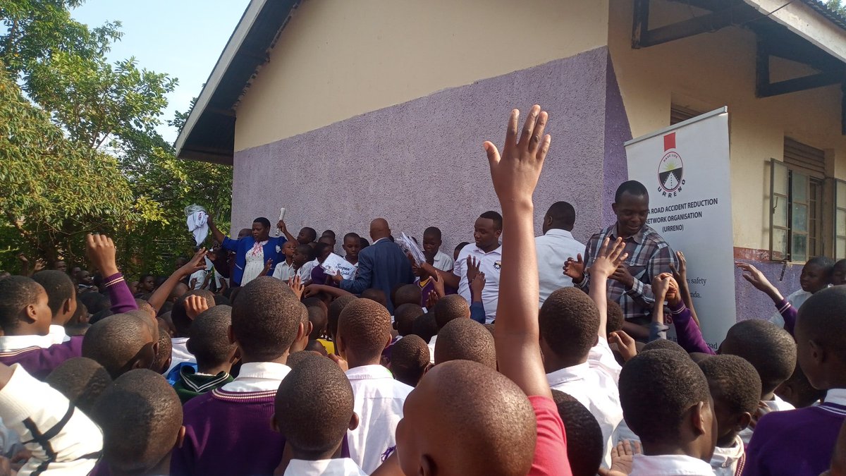 In Mbale city with <a href="/URRENO1/">URRENO</a> and <a href="/MoWT_Uganda/">Ministry of Works & Transport</a> for a road safety engagement with stakeholders , started with learners at #Nabuyonga Primary school.