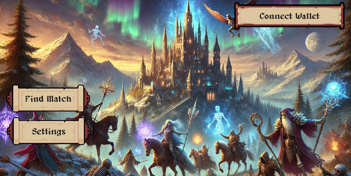 Messing around with AI backgrounds and some UI. 

Game States will be logged on HCS.

#hbar #web3game