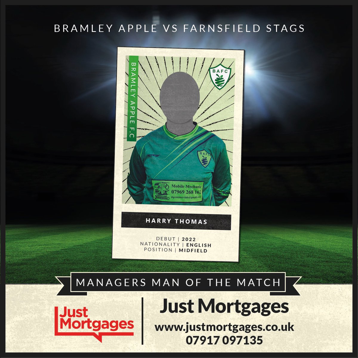 This weeks managers man of the match is Harry Thomas 

Sponsored by Just Mortgages