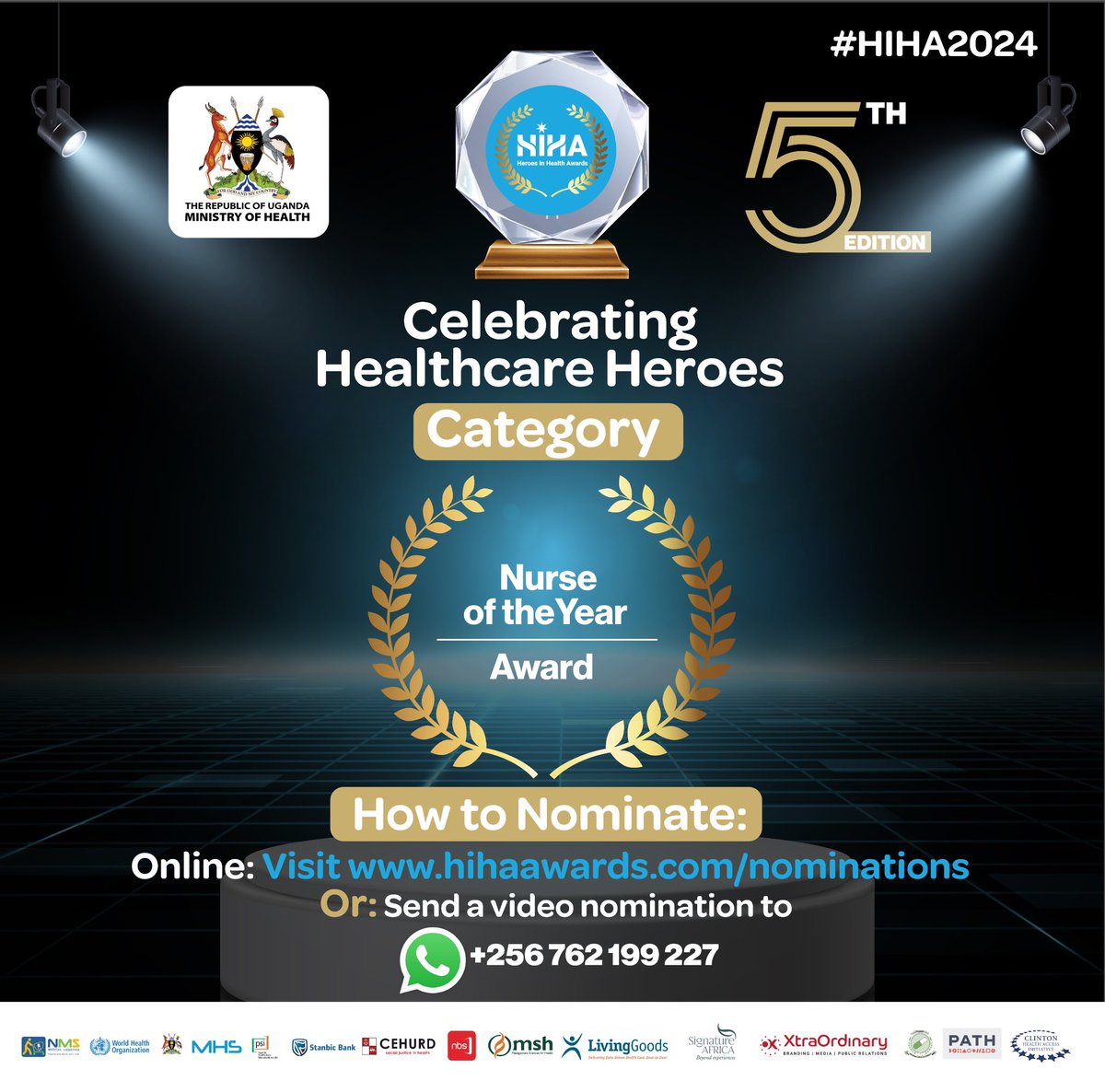 You know an outstanding nurse? 

Nominate them today for the fifth edition of the Heroes in Health Awards and let their excellence be recognized! 

#HIHA2024