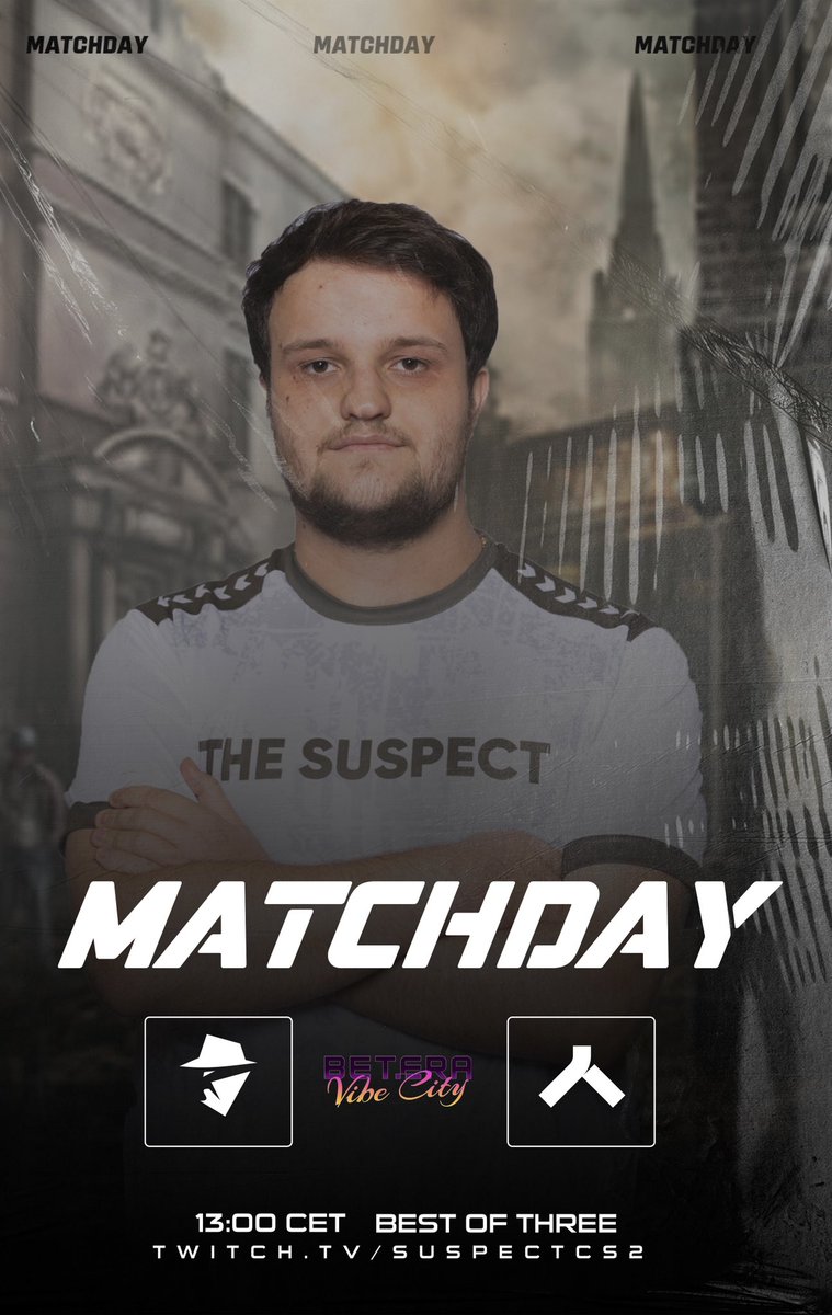 thesuspect_cs's tweet photo. Itโs MAAAATCHDAY!
Weโre back versus the @theAllianceGG for the @betera_esports tournament.
๐ 13:00 CET.
Be there.
#gosuspect https://t.co/UbjAWbLhBu