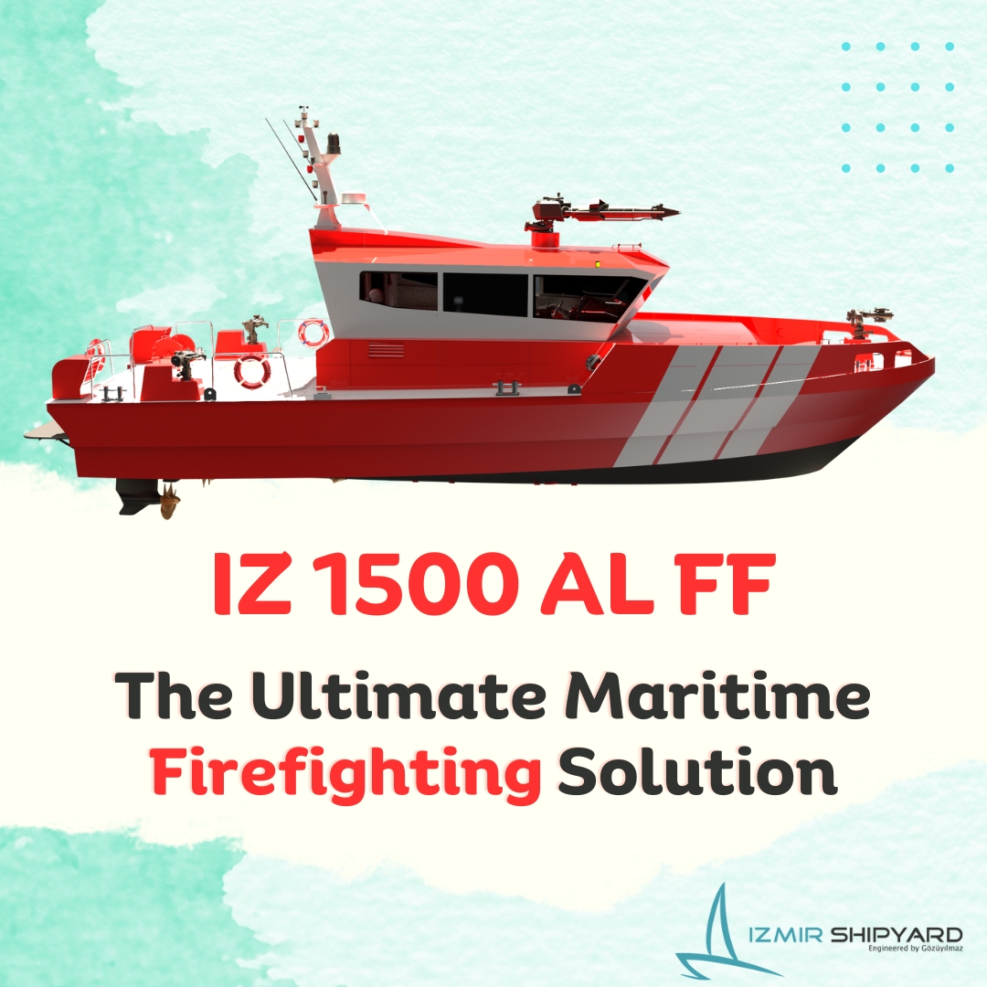 izmir_shipyard's tweet photo. 🚨🔥🚤 Introducing #IZ1500ALFF: Ultimate Maritime Firefighting Solution!

Partnered with @volkanitfaiye , features: 🔵High freeboard &amp; low aft platform 🔵Top firefighting gear 🔵Agile in tight spots 🔵Ergonomic design 🔵 Advanced nav &amp; comms

Revolutionize #MaritimeSafety ! https://t.co/4o4oXnOiG7