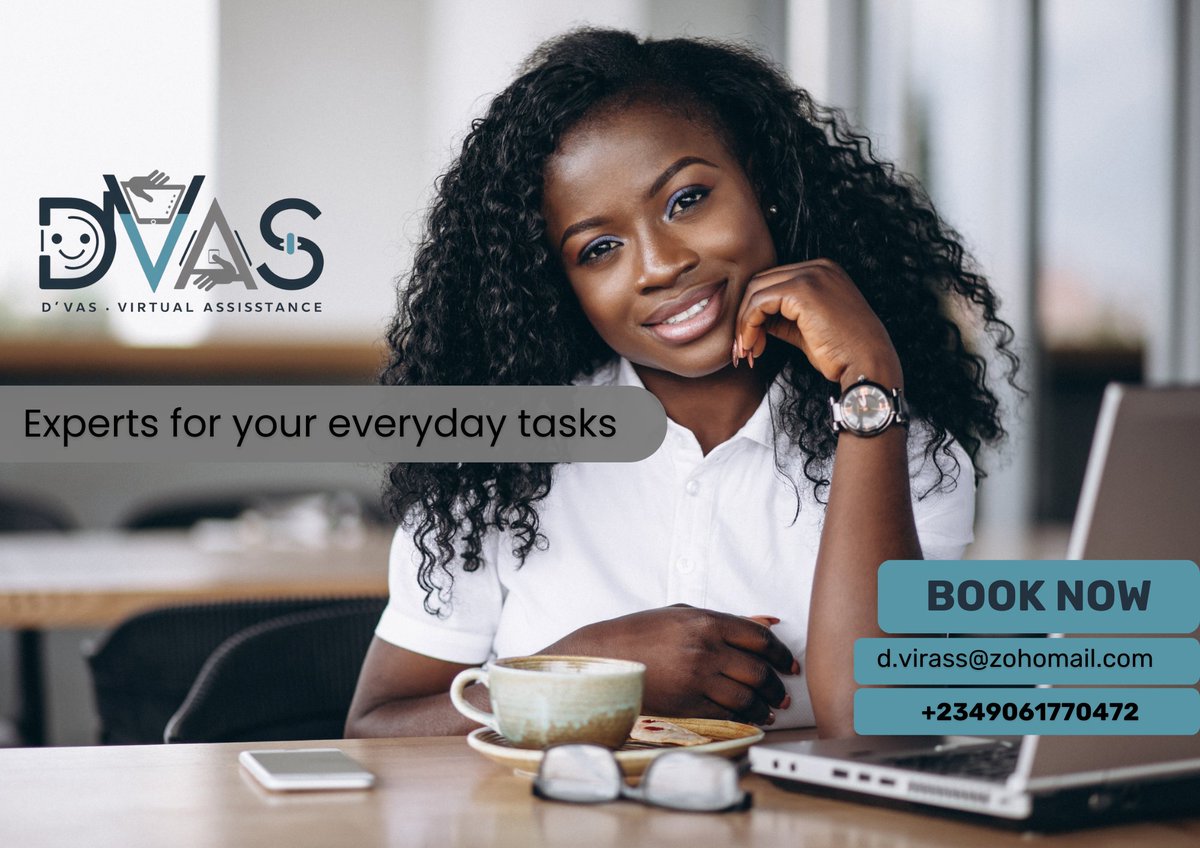 ChiomaVA's tweet photo. Let us give you a virtual smile because your need is our priority. 

#VirtualAssistant #businesses https://t.co/EXCUiiQ9DD