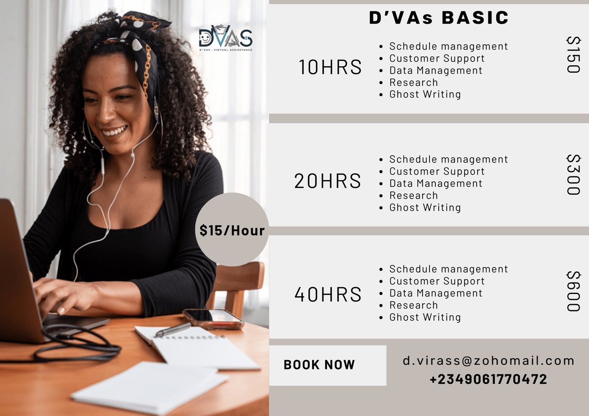 ChiomaVA's tweet photo. Let us give you a virtual smile because your need is our priority. 

#VirtualAssistant #businesses https://t.co/EXCUiiQ9DD