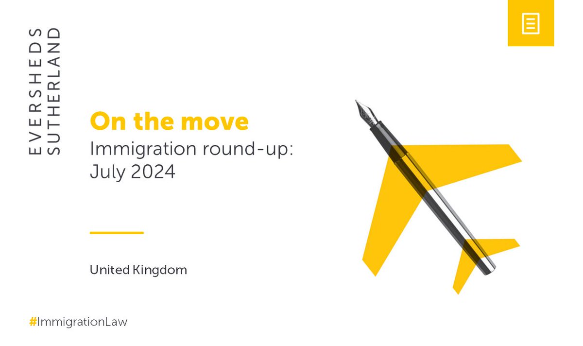 Our July UK immigration round-up is now available, providing you with a helpful summary of what's new and in the pipeline for UK immigration. 
Take a look at our latest update: eversheds-sutherland.com/en/global/insi…