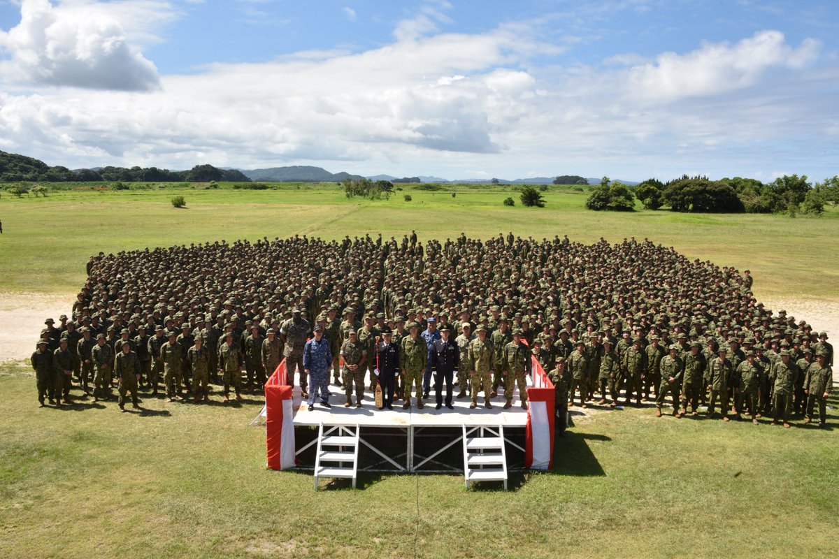 最先任上級曹長交代式】 ＃水陸機動団 第3代最先任上級曹長 永井准尉