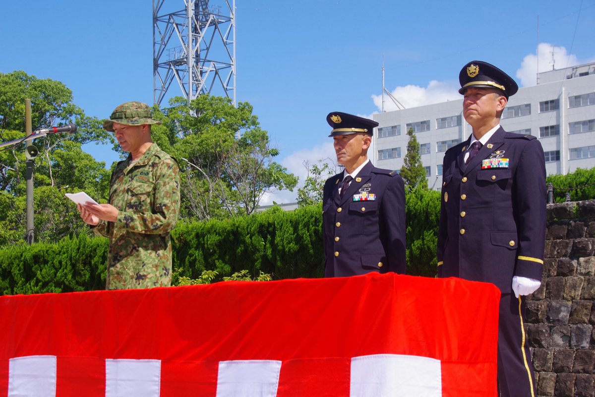 最先任上級曹長交代式】 ＃水陸機動団 第3代最先任上級曹長 永井准尉
