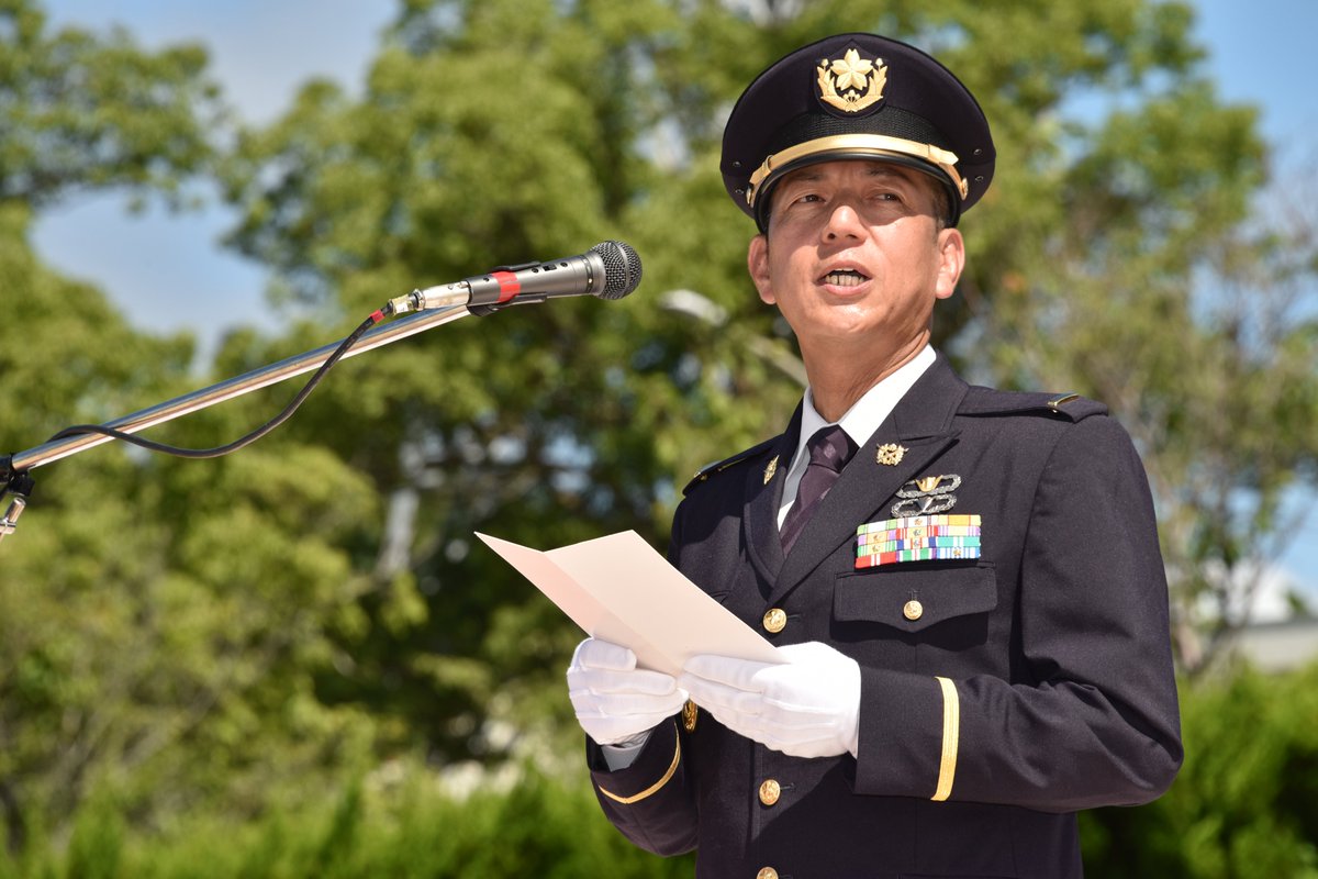 最先任上級曹長交代式】 ＃水陸機動団 第3代最先任上級曹長 永井准尉