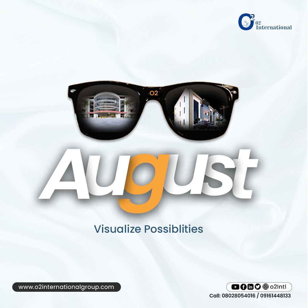 o2intl's tweet image. Visualize possibilities and invest in what you see.
Happy New Month! 

#happynewmonth #august  #abuja #realestateinvesting #o2international
