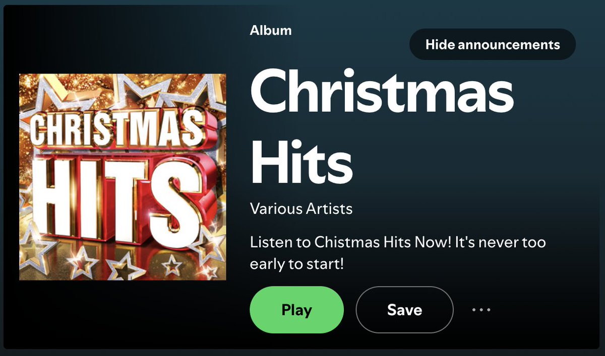 PaulStearsNews's tweet photo. No @Spotify 1st August is too early to start https://t.co/K3Q3IpAFaX