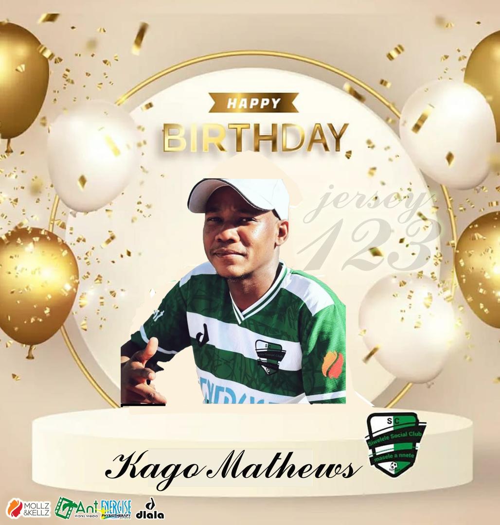SiweleleSC's tweet photo. Happy birthday to our #123 and forever vibey @bw_matthews 🎂🎈🥳 

#KaBosweuLeBotala ⚪️🟢⚫️ #MaseleANnete #BWSocialClubs #NationalTeam https://t.co/XBFwkHf1B7