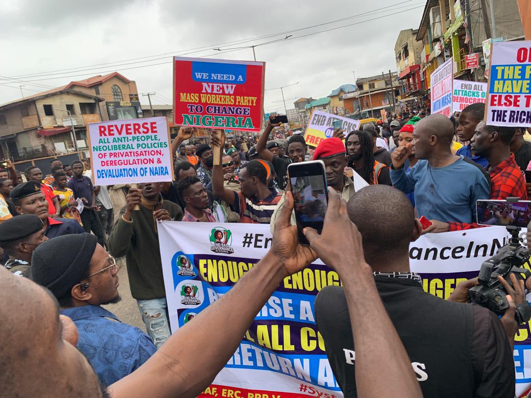 Lagos state thank you let’s keep the crowds growing massively. #EndBadGovernaceInNigeria