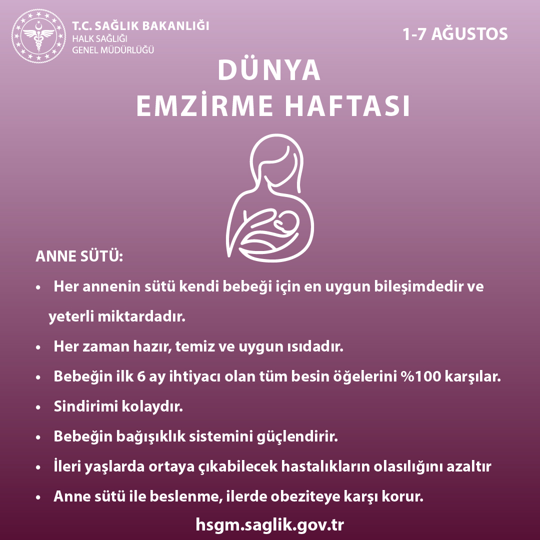 #DünyaEmzirmeHaftası 1-7 Ağustos