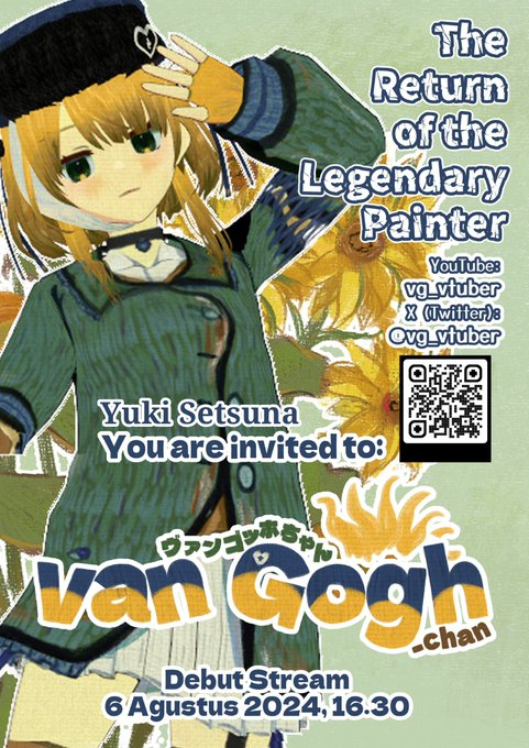 TakasunaNanashi's tweet photo. hari yang sudah di nantikan akhirnya VG chan alian Goha chann akan debut guysss jangan lupa diramaikan ya

Tolong ramaikan yaa~ 
6 Agustus 2024, Jam 16.30 
https://t.co/oOJoqgwqWZ… https://t.co/4vADgCeS08