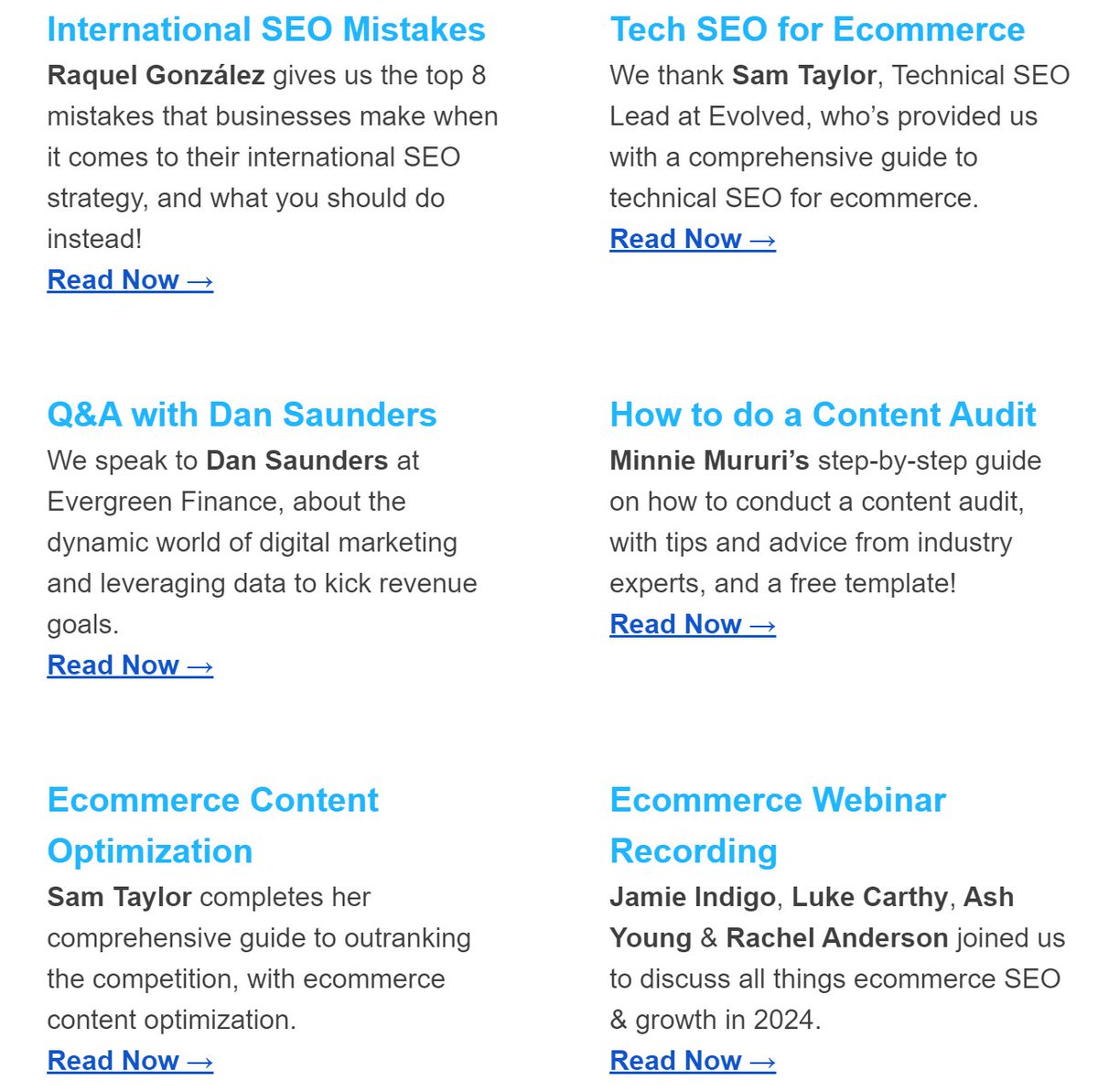 Sitebulb (@sitebulb) on Twitter photo Your monthly dose of Sitebulb joy (the newsletter) is winging its way into your inboxes RIGHT NOW. Some of this month's featured #SEO stars:
๐ก<a href="/ByRaquelG/">Raquel Gonzรกlez - International SEO Consultant</a>
๐กSam Taylor <a href="/evolved_search/">Evolved</a>
๐ก<a href="/DanSaunders86/">Dan Saunders</a>
๐ก<a href="/minniewanjiru/">Minnie Mururi</a>
๐ก<a href="/hellemans/">Arnout Hellemans</a>
๐ก@jammer_volts
๐ก<a href="/MrLukeCarthy/">Luke Carthy ๐</a>
๐ก<a href="/webmonkeyash/">Ash Young</a> Your monthly dose of Sitebulb joy (the newsletter) is winging its way into your inboxes RIGHT NOW. Some of this month's featured #SEO stars:
๐ก<a href="/ByRaquelG/">Raquel Gonzรกlez - International SEO Consultant</a>
๐กSam Taylor <a href="/evolved_search/">Evolved</a>
๐ก<a href="/DanSaunders86/">Dan Saunders</a>
๐ก<a href="/minniewanjiru/">Minnie Mururi</a>
๐ก<a href="/hellemans/">Arnout Hellemans</a>
๐ก@jammer_volts
๐ก<a href="/MrLukeCarthy/">Luke Carthy ๐</a>
๐ก<a href="/webmonkeyash/">Ash Young</a>
