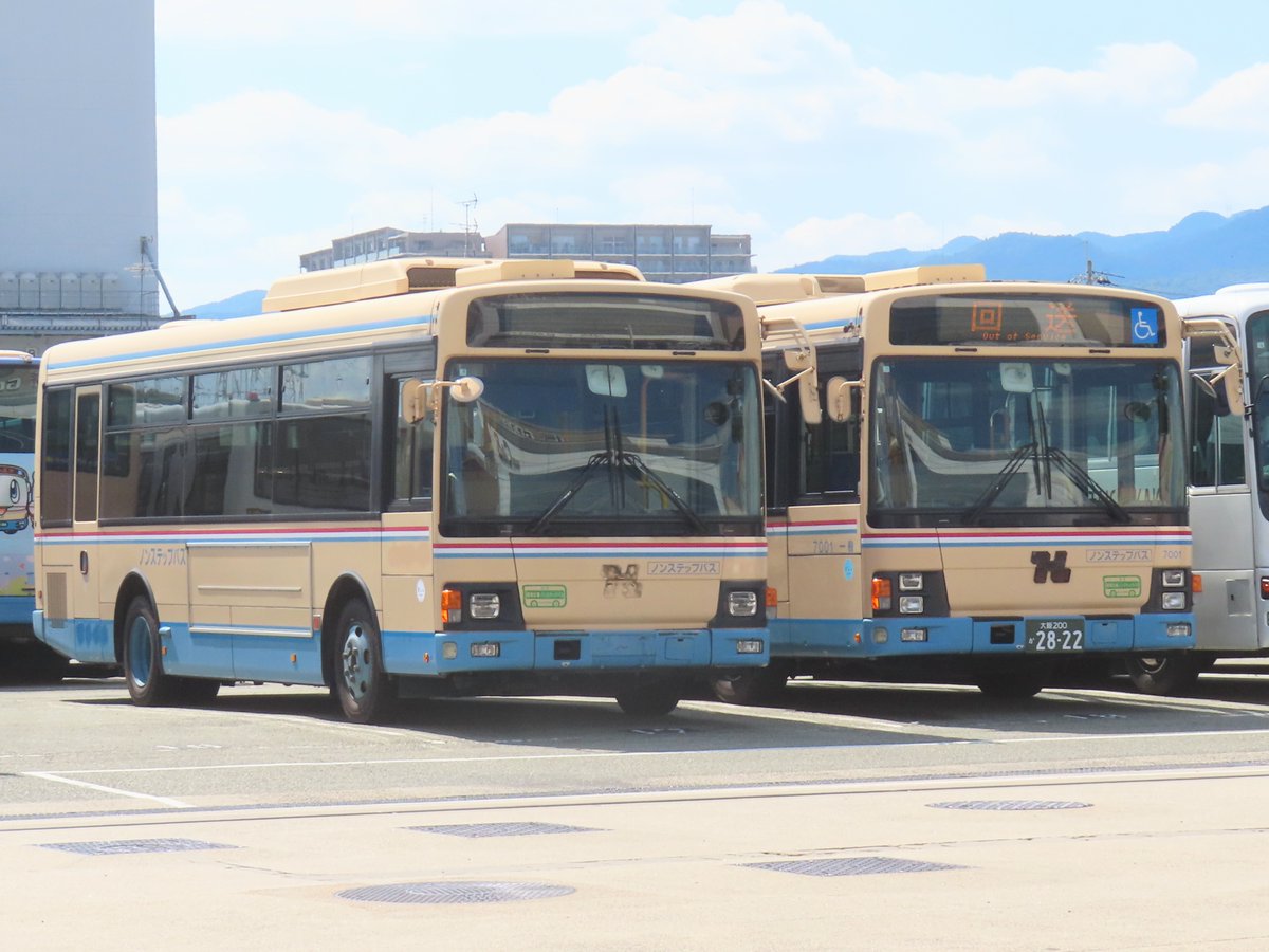 バス廃品 8/1 阪急バス 茨木(営)1044 日野PDG-KR234J2 阪急バス茨木(営)では