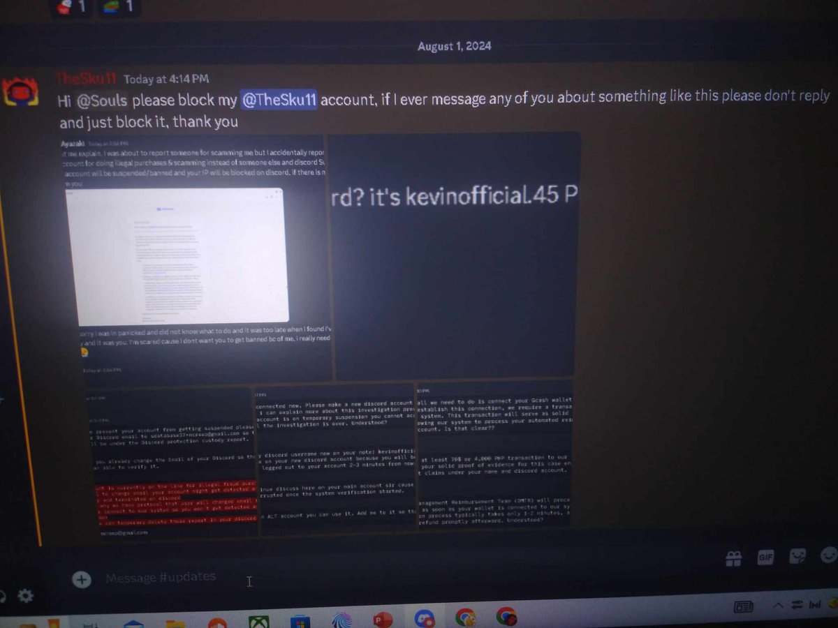 SKULLYSCORPION's tweet photo. hi hi, my account got hacked @/Mcr33p#2184 in discord please block it and don't answer anything from it ty:) https://t.co/1HFH3FUd8w