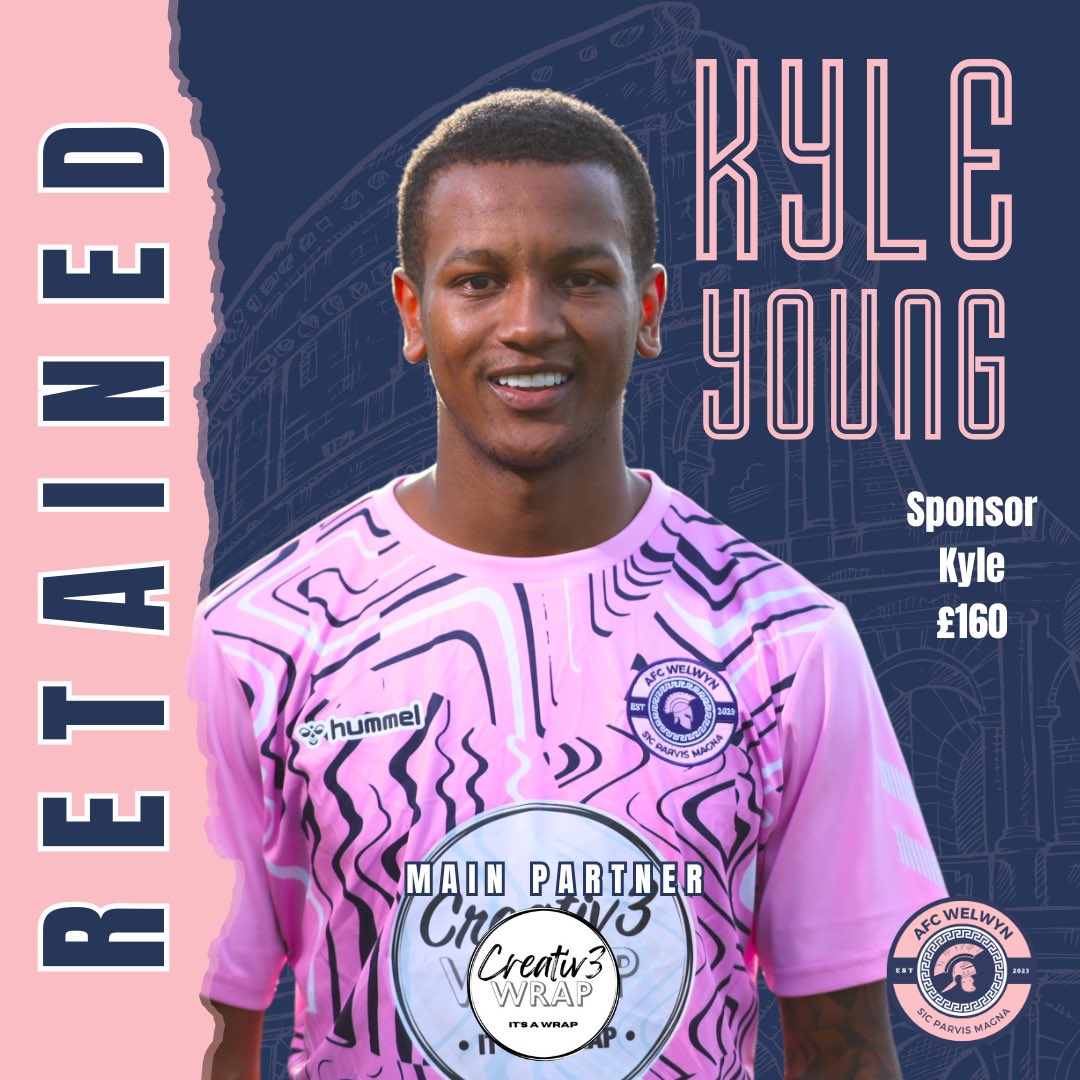 AFC Welwyn (@afc_welwyn) on Twitter photo 💥RETAINED💥
Youngy’s still a Roman 💪🏽
Kyle’s on the road to recovery and will be back playing soon. He’s been putting in great efforts during training and rehabilitation. Can’t wait to have you back on the pitch Kyle 💪🏽 <a href="/Young15Kyle/">KyleYoung15</a>
#uptheromans #nonleaguefootball #football 💥RETAINED💥
Youngy’s still a Roman 💪🏽
Kyle’s on the road to recovery and will be back playing soon. He’s been putting in great efforts during training and rehabilitation. Can’t wait to have you back on the pitch Kyle 💪🏽 <a href="/Young15Kyle/">KyleYoung15</a>
#uptheromans #nonleaguefootball #football