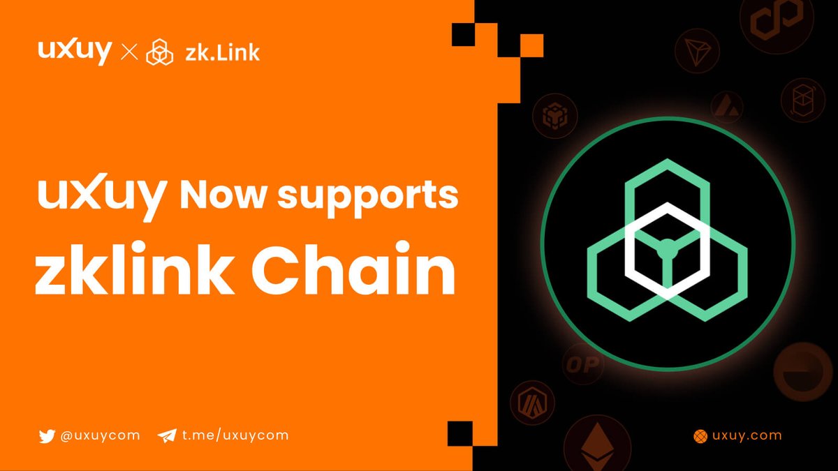 uxuycom's tweet image. 🚀 Exciting Partnership Announcement! 🚀  

We’re thrilled to announce that @uxuycom has formed a strategic collaboration with @zkLink_Official! 🤝 

#zkLink is a cutting-edge protocol that enables seamless interoperability and scalable solutions across blockchain networks.