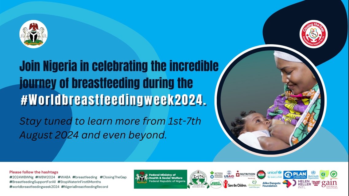 World Breastfeeding Week is here! Join @fmoh_nigeria's record-breaking breastfeeding initiative! Action Against Hunger (ACF) Nigeria is PROUD to be a partner. Empower parents, enable breastfeeding! #WBW2024 #BreastfeedingSavesLives