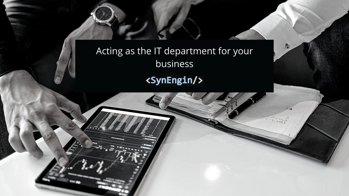 We can take on the role of your IT team and manage everything for you. Including but not limited to:
- Support
- Security
- IT Strategy
- Licensing
- Equipment purchasing and asset management
- Telephony (Mobile and fixed)
- Connectivity

outlook.office365.com/.../SynEngin..… #outsourcedIT