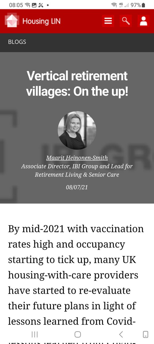 Jeremy_HLIN's tweet image. A very interesting post. 

In her #HLINblog Maarit Heinonen-Smith focuses on #olderpeopleshousing &amp;amp; drawing on international comparisons, explains the further benefits of vertical living in #retirementvillages housinglin.org.uk/blogs/Vertical…