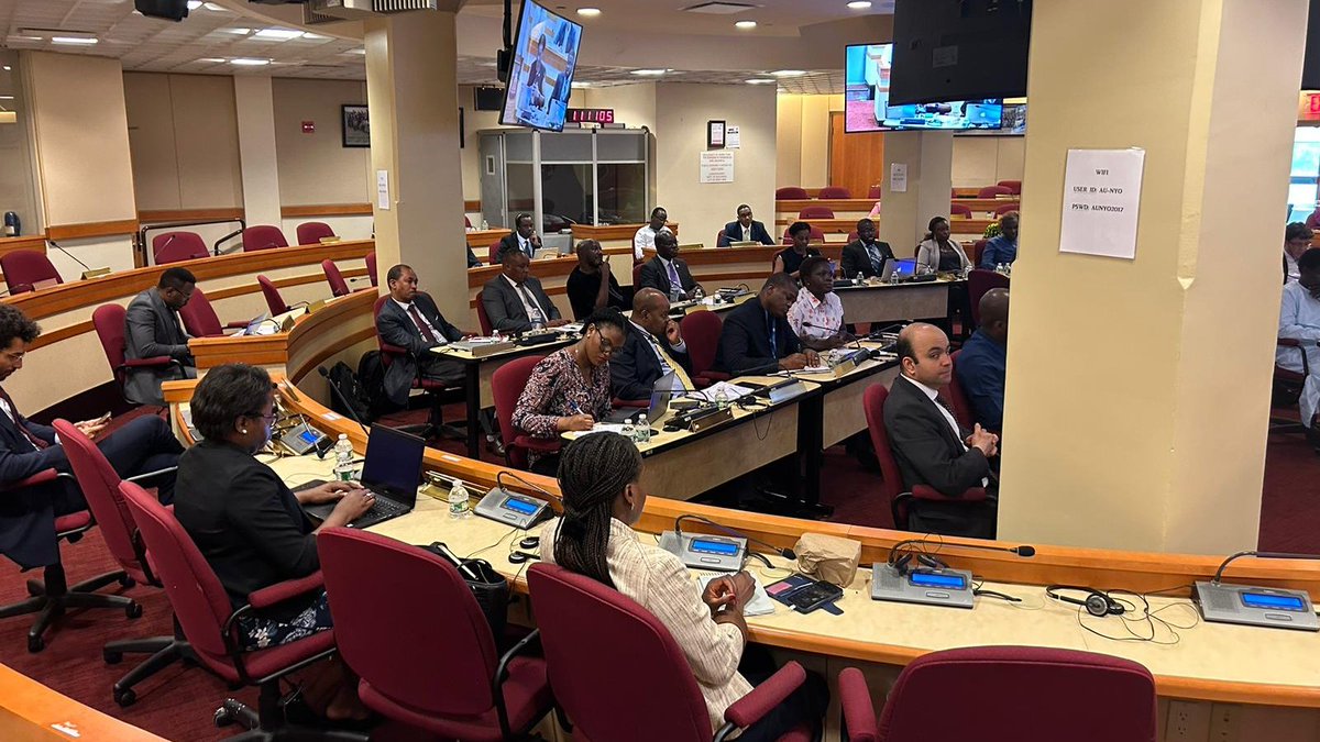 AUC_PAPS's tweet photo. (1/2) @_AfricanUnion Task Team on the Operationalization of the #UNSCR2719 briefed the #A3+ Political Coordinators, the Experts of the African Members of the 5th Committee &amp; #ACABQ members. https://t.co/dVHn3Tznky