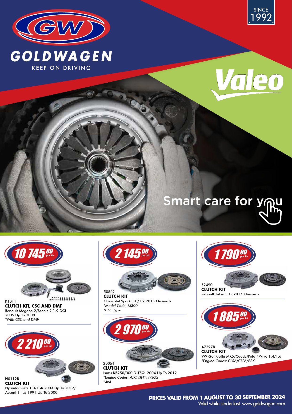 Clutch kit price at goldwagen sale