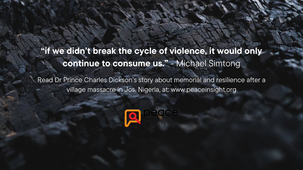 How does a community recover in the wake of an atrocity?

In Dr Prince Charles Dickson's latest article, he explores the story of Dogo Nahawa, Nigeria, where local peacebuilders have become a beacon of hope in the aftermath of a massacre.

Discover it now: peaceinsight.org/en/articles/fr…