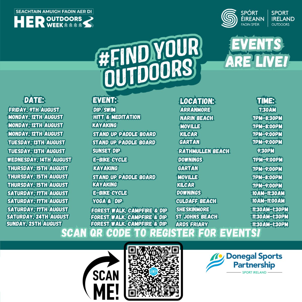 𝐇𝐄𝐑 𝐎𝐮𝐭𝐝𝐨𝐨𝐫𝐬 𝟐𝟎𝟐𝟒: 𝟏𝟐𝐭𝐡 – 𝟏𝟖𝐭𝐡 𝐀𝐮𝐠𝐮𝐬𝐭

We are thrilled to announce the events for 𝐇𝐄𝐑 𝐎𝐮𝐭𝐝𝐨𝐨𝐫𝐬 𝟐𝟎𝟐𝟒 are 𝐍𝐎𝐖 𝐋𝐈𝐕𝐄!

𝐑𝐞𝐠𝐢𝐬𝐭𝐞𝐫 𝐧𝐨𝐰 𝐮𝐬𝐢𝐧𝐠 𝐭𝐡𝐞 𝐥𝐢𝐧𝐤 𝐛𝐞𝐥𝐨𝐰:
eventbrite.com/cc/her-outdoor…