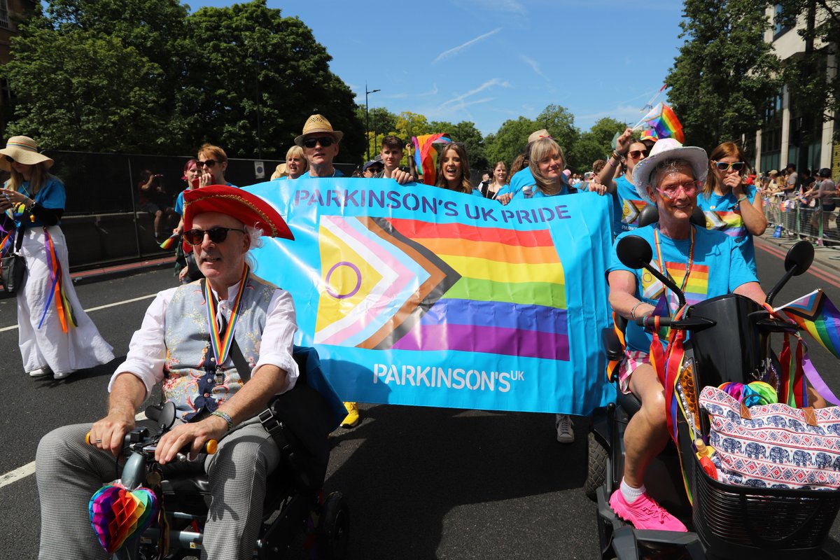 “This is the 2nd year I’ve been able to attend London Pride and I wouldn’t be able to without this amazing scooter"

Thanks to <a href="/TGAmobility/">TGA Mobility</a> for donating two scooters to help members from the Parkinson's community attend <a href="/PrideInLondon/">Pride in London</a>.

Read More 👉🏾 prksn.uk/3WD7Ovf