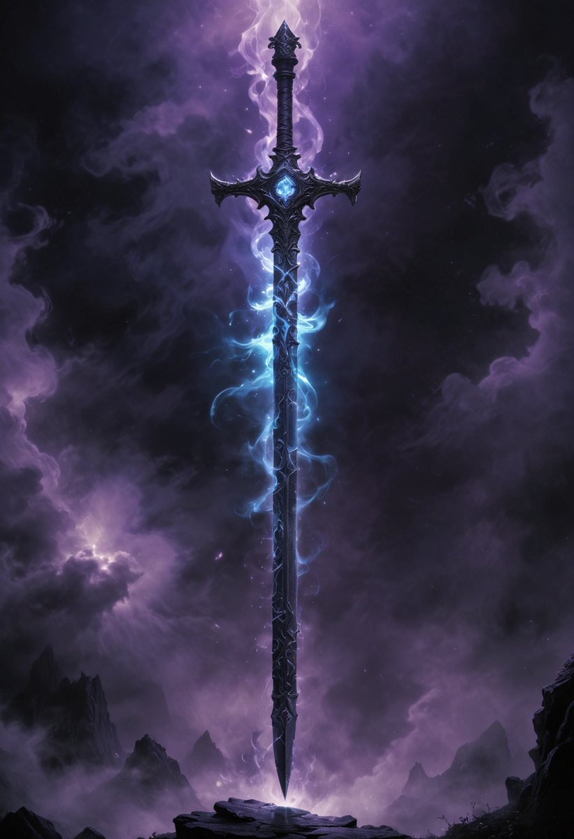 dainiusex7's tweet photo. QT something blue ๐
"Void's Edge"
#VoidEdge #AncientSword #AIart #AIArtwork https://t.co/U1mmBhDVlm