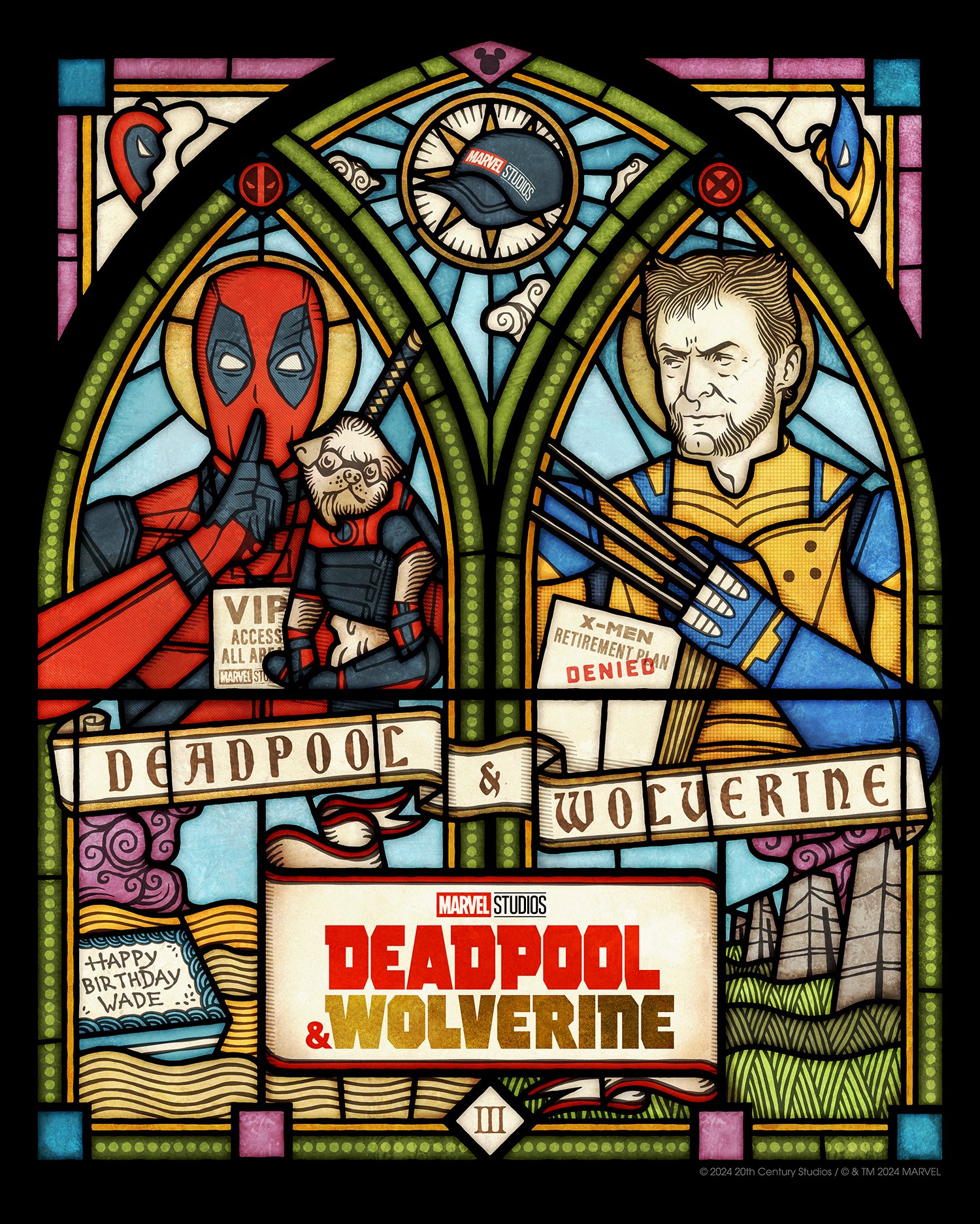 Deadpool & Wolverine Marvel Jesus poster
