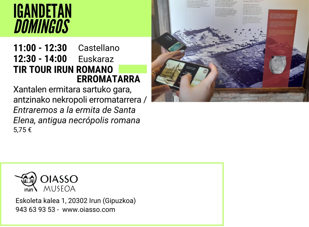 MuseoOiasso's tweet photo. 🏦Zatoz Museoan abuztuko aste bukaeretan eskaintzen ditugun bisitetara! 
¡Participa en las visitas que desde el #Museo ofrecemos los fines de semana de #agosto!
👉https://t.co/X0LuyVOO38

#verano #planes #ocio #uda #planak #aisialdia  #patrimonio #irun #gipuzkoa #historia https://t.co/GRHELTLvAx