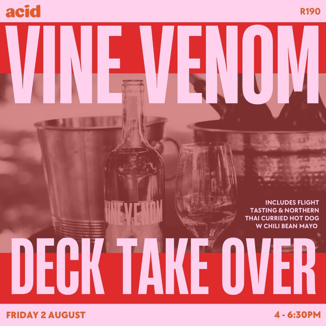 TOMORROW! Acid Wine Bar JHB - only 20 tickets. quicket.co.za/events/273145-…