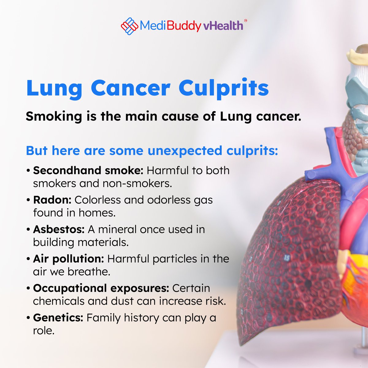 MB_vHealth's tweet photo. World #LungCancerDay is here to remind us of the importance of early detection.

Don't ignore those nagging coughs or breathlessness. Consult a MediBuddy vHealth specialist today for expert advice. Our lab tests can also help you identify potential issues early on. https://t.co/XXEzLx2OWe