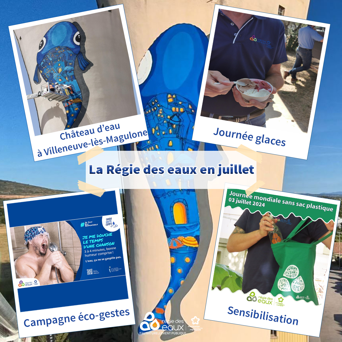 RegiedeseauxM3M's tweet photo. Retour en images sur les évènements qui se sont déroulés à la Régie des Eaux de Montpellier Méditerranée Métropole sur le mois de juillet 2024 ! https://t.co/7f6CzQWVzF