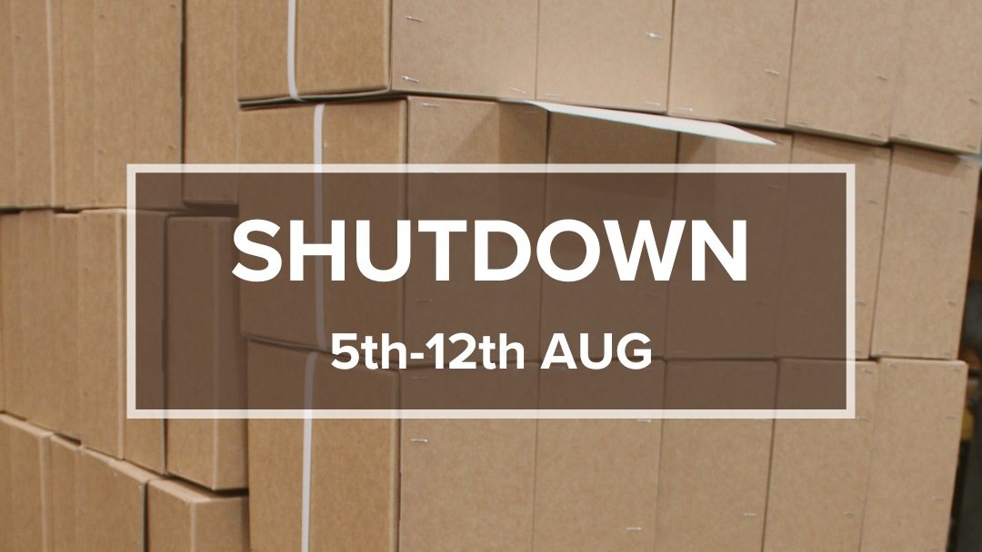 Please note we will be closed for our summer shutdown from Monday 5th August 2024. We will be open again on Monday 12th August 2024.
