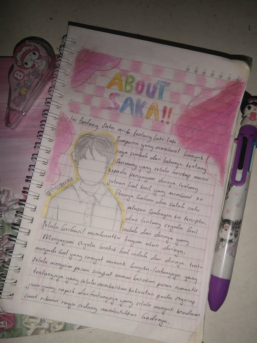 Tentangnya Yang Selalu Indah. 
"maka tak salah kah diriku memuja nya?? seperti diriku mengangumi segala hal indah dari dirinya."
__drawing and writer by me -zaa__
©JaeM1neZluvv to <a href="/bragazka/">Saka</a>