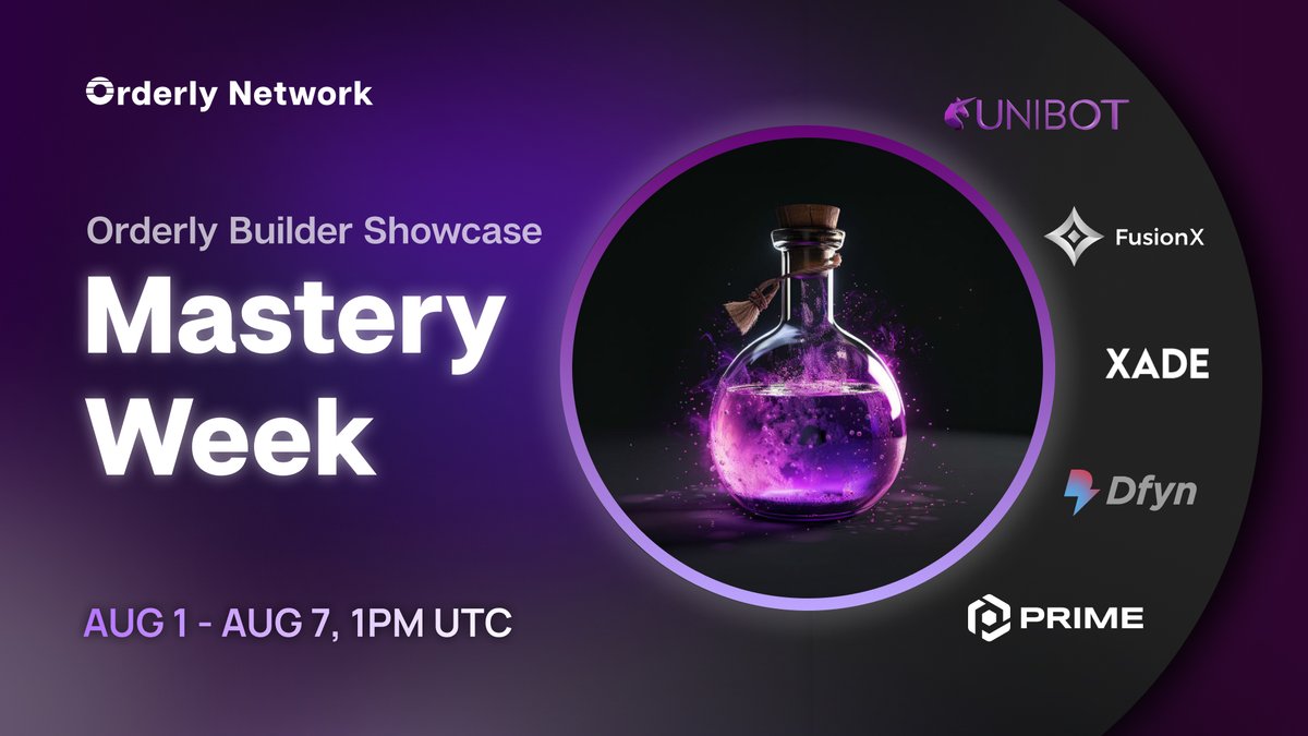 Orderly (@orderlynetwork) on Twitter photo Week 3 Submissions are Open for Community Video Tutorials! 📹
Create a video tutorial for any of these Orderly-Powered DEXs: <a href="/TeamUnibot/">Unibot</a>, <a href="/FusionX_Finance/">FusionX Finance | Native Dex of Mantle Network</a>, @XadeFinance, <a href="/_Dfyn/">DFYN</a>, and <a href="/prime_protocol/">Prime Protocol</a>
Stand a chance to win a share of $1800!
Rules: .orderly.network/blog/orderly-d… Week 3 Submissions are Open for Community Video Tutorials! 📹
Create a video tutorial for any of these Orderly-Powered DEXs: <a href="/TeamUnibot/">Unibot</a>, <a href="/FusionX_Finance/">FusionX Finance | Native Dex of Mantle Network</a>, @XadeFinance, <a href="/_Dfyn/">DFYN</a>, and <a href="/prime_protocol/">Prime Protocol</a>
Stand a chance to win a share of $1800!
Rules: .orderly.network/blog/orderly-d…