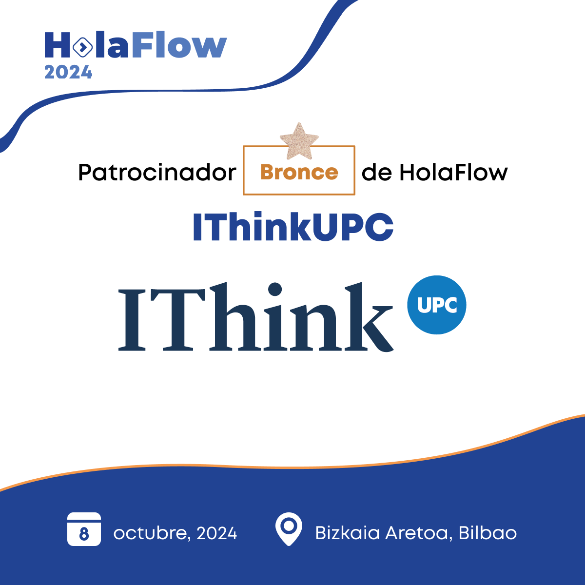 🚀 Damos la bienvenida a @IThinkUPC como nuestro #Patrocinador Bronce 🥉 de #HolaFlow2024.

Prepárate para la 3ª edición de #HolaFlow donde se compartirán experiencias sobre la gestión híbrida de proyectos, operaciones y agilidad organizacional.  

Ver más holaflow.es