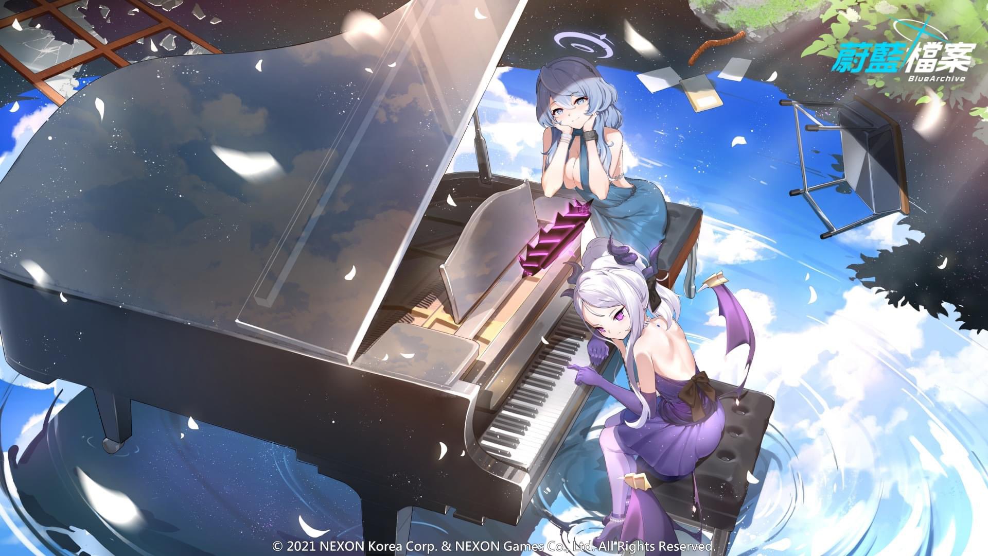 ヒナ(ドレス) 額装イラスト「陽ひらく彼女たちの小夜曲」(オーロラ加工) ブルアカ 額装イラスト 【陽ひらく彼女たちの小夜曲】 ヒナ